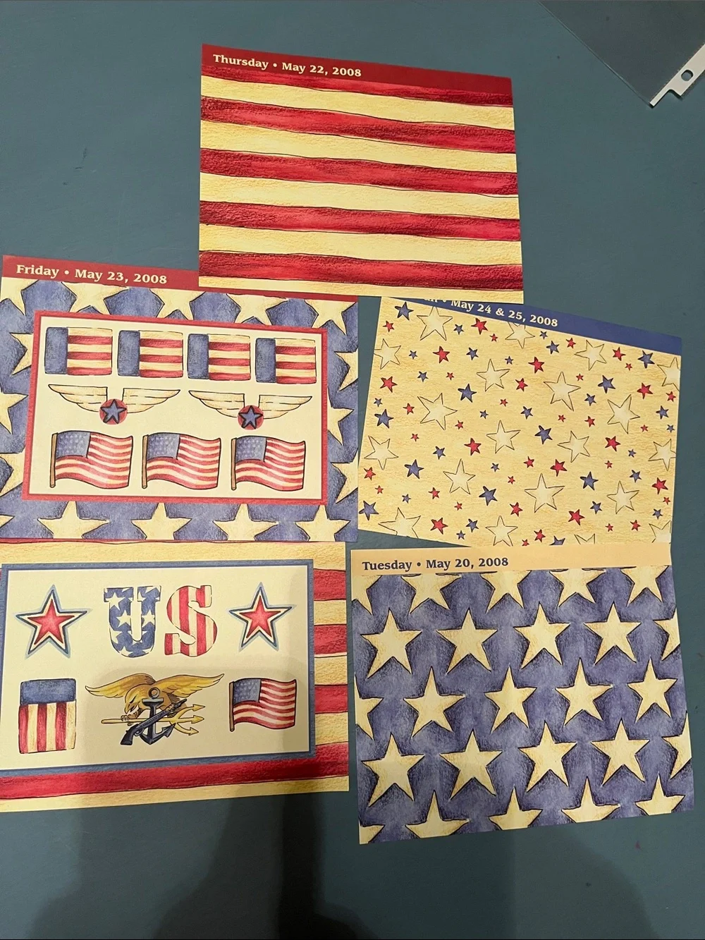 Patriotic July 4th Scrapbooking Lot | Papers, Stickers, Embellishments, Alphabet